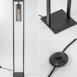 Moderne vloerlamp mat zwart metaal></noscript>Straluma Online