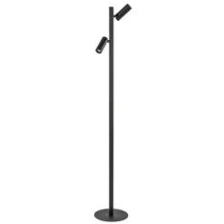 Moderne vloerlamp met verstelbare spots zwart/goud>Straluma Sale
