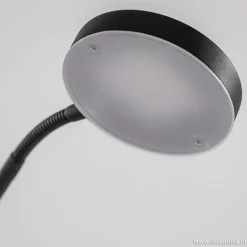 Moderne vloerlamp zwart met dimbaar LED><noscript><img width=