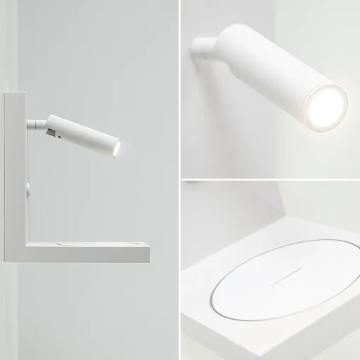 Moderne wandlamp wit inclusief LED en fast charger>Straluma Clearance