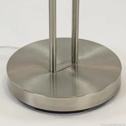 Nikkel vloerlamp met LED uplighter en leeslamp></noscript>Straluma Hot