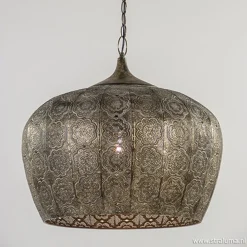 Oosterse hanglamp Emine bruin/goud metaal>Straluma Best