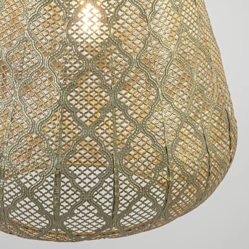 Oosterse hanglamp kegel goud groot>Straluma New