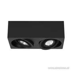 Opbouwspot box zwart 2-lichts led></noscript>Straluma Outlet