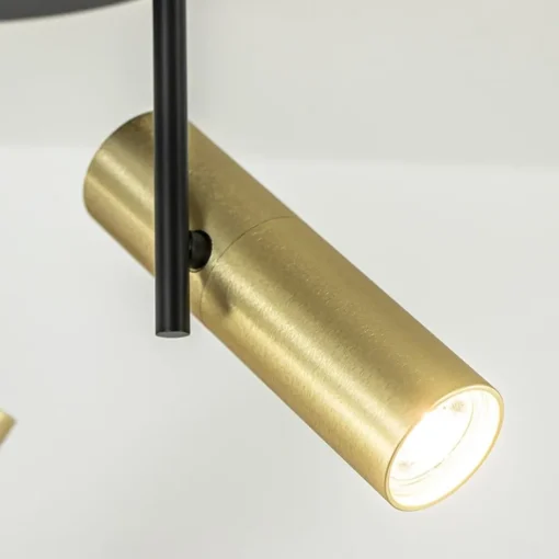 Opbouwspot 3-lichts cilinder zwart/brass>Straluma Hot