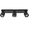 Opbouwspot Solare 3l balk zwart>Straluma New