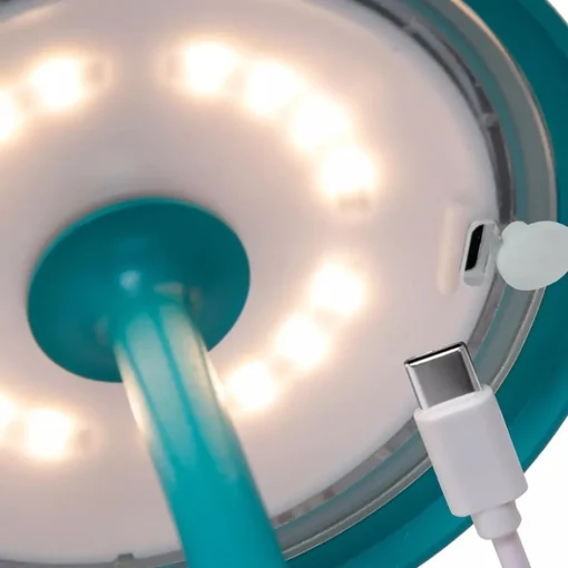 Oplaadbare LED buitenlamp op batterij turquoise>Straluma Sale