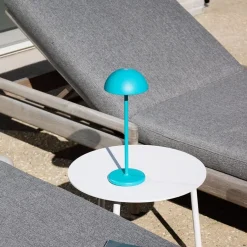 Oplaadbare LED buitenlamp op batterij turquoise></noscript>Straluma Sale