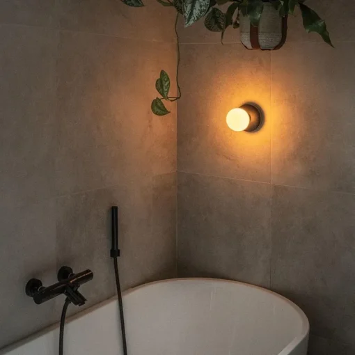 Oplaadbare wandlamp zwart incl frosted lichtbron>Straluma Hot