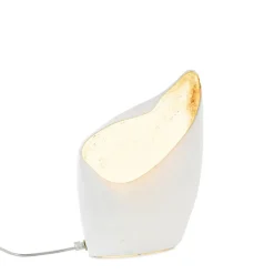 Organische tafellamp mat wit met goldleaf></noscript>Straluma Discount