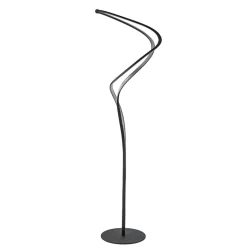 Organische vloerlamp zwart met dimbaar LED>Straluma Discount