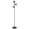 Oud zilveren vloerlamp met amber glas>Straluma Best