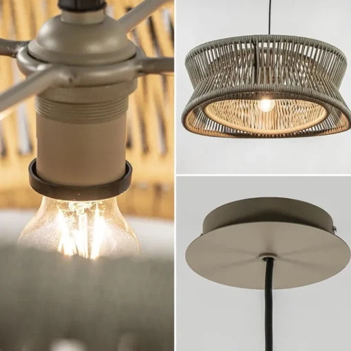 Outdoor hanglamp groot 60 cm donker beige>Straluma Clearance