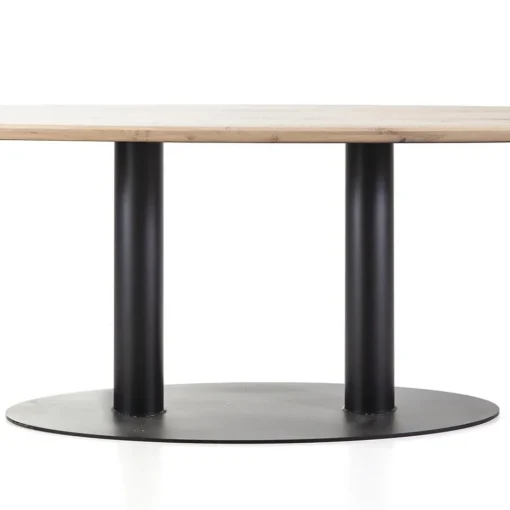 Ovale eetkamertafel eiken naturel 300x120 cm>Straluma Sale