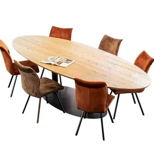 Ovale eetkamertafel eiken naturel 300x120 cm>Straluma Sale