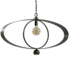 Ovale hanglamp brons metaal E27 + GU10>Straluma Best