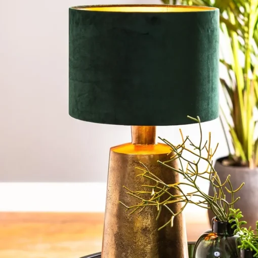 Ovale lampvoet Baloe antiek brons excl. kap>Straluma Sale