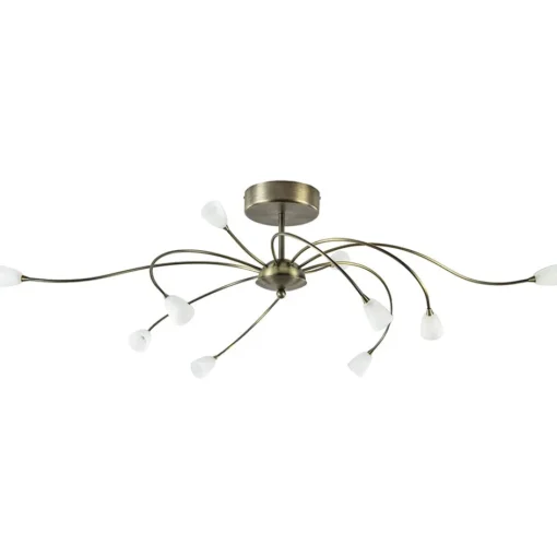 Ovale plafondlamp brons inclusief LED dim to warm>Straluma Hot