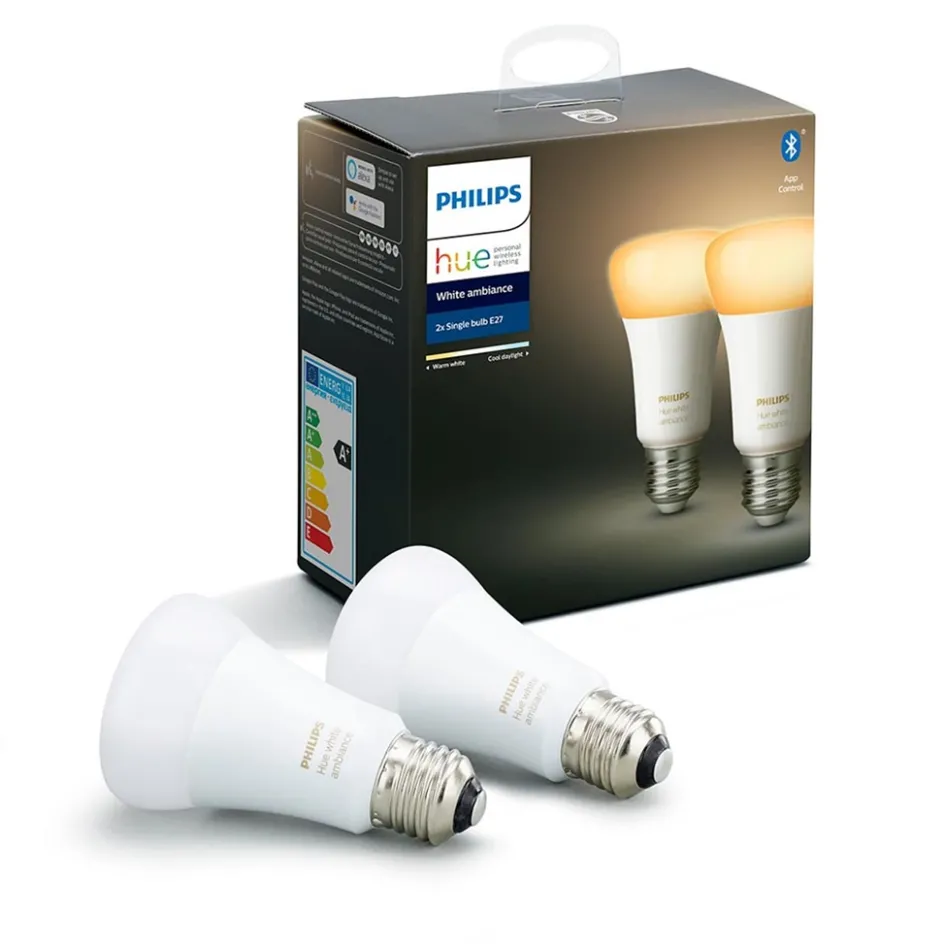 Philips Hue e27 a60 mat 2-pack white ambiance>Straluma Outlet