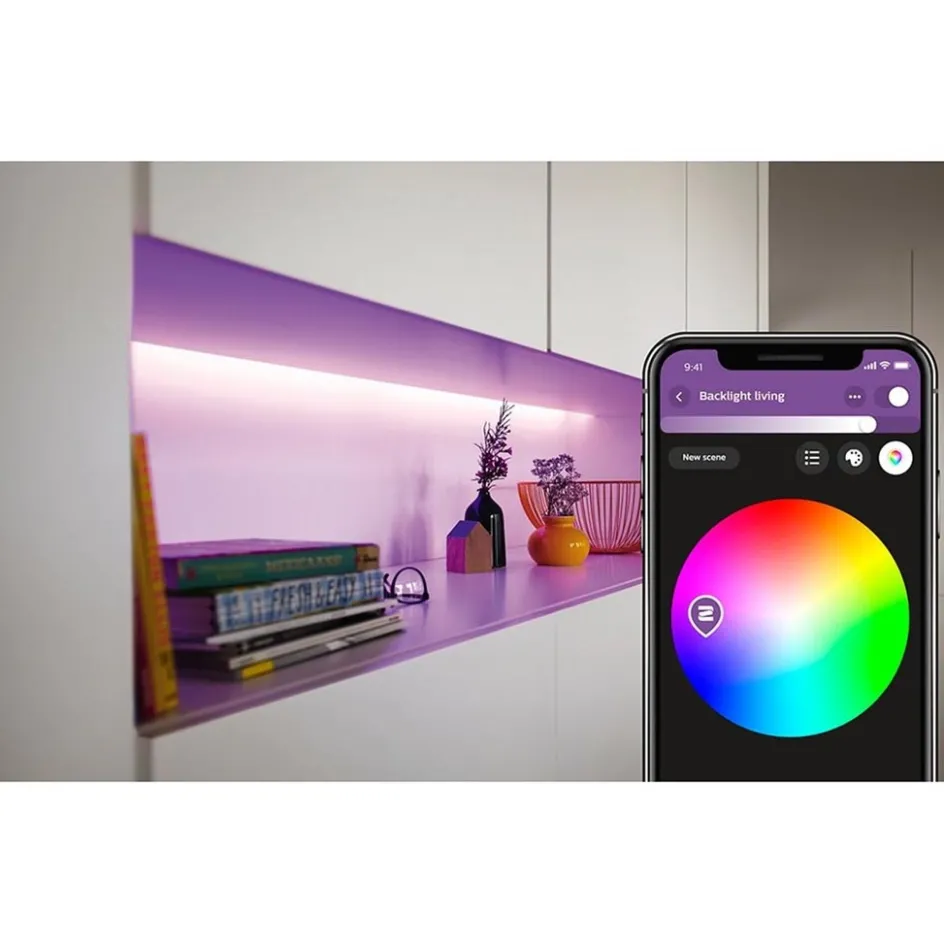 Philips Hue ledstrip rgbw 2mtr set+adapter>Straluma Online