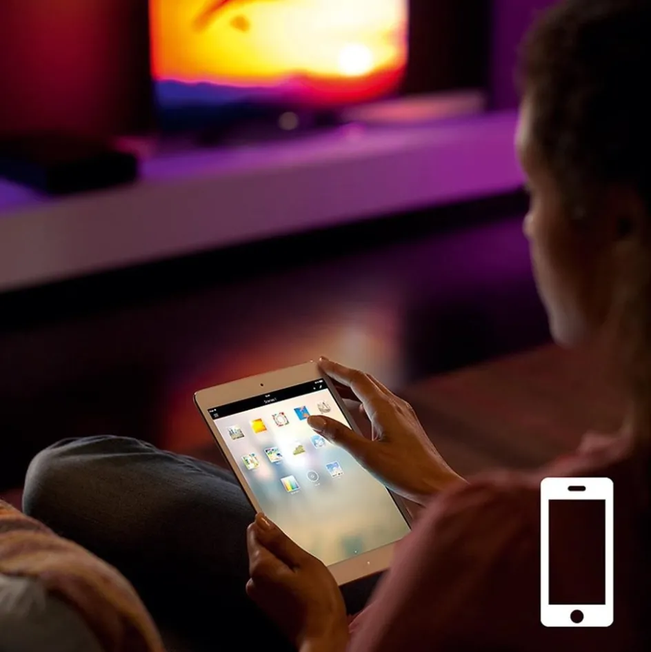 Philips Hue ledstrip rgbw 2mtr set+adapter>Straluma Online