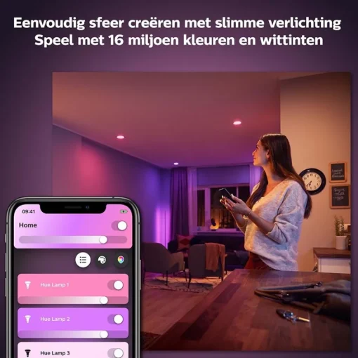 Philips Hue 5.7w gu10 color BT>Straluma Outlet