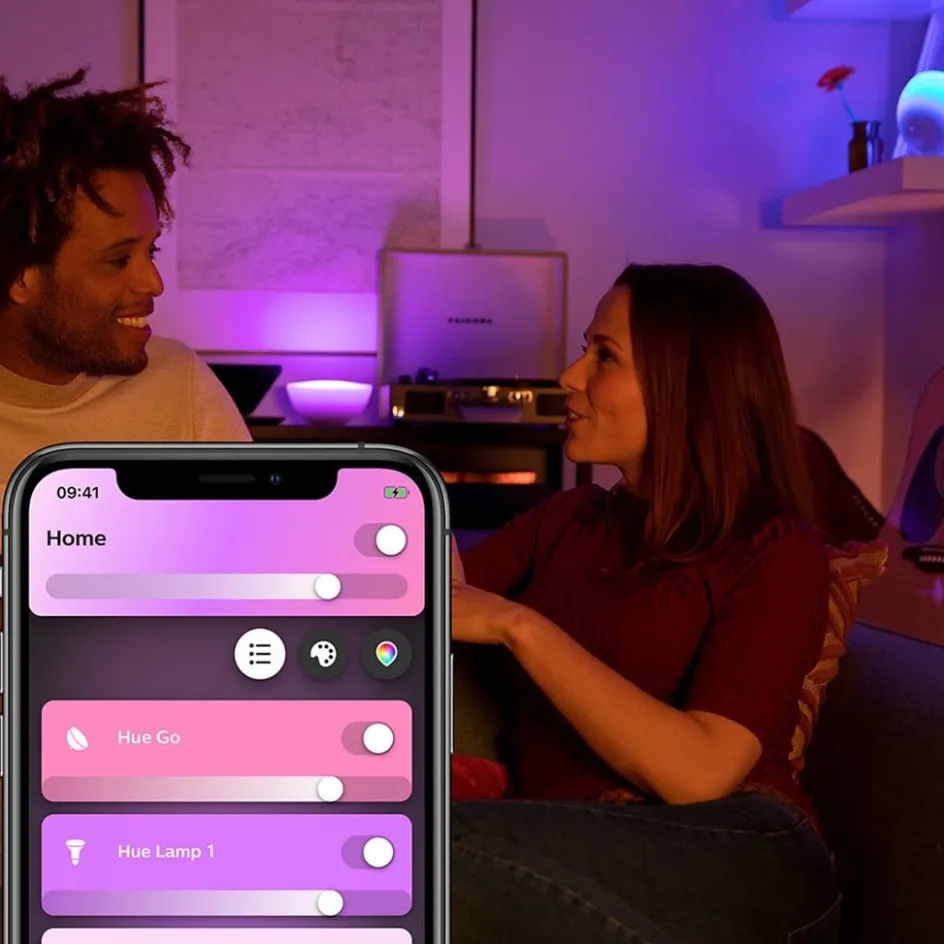 Philips Hue white and color ambiance go portable light met Bluetooth>Straluma