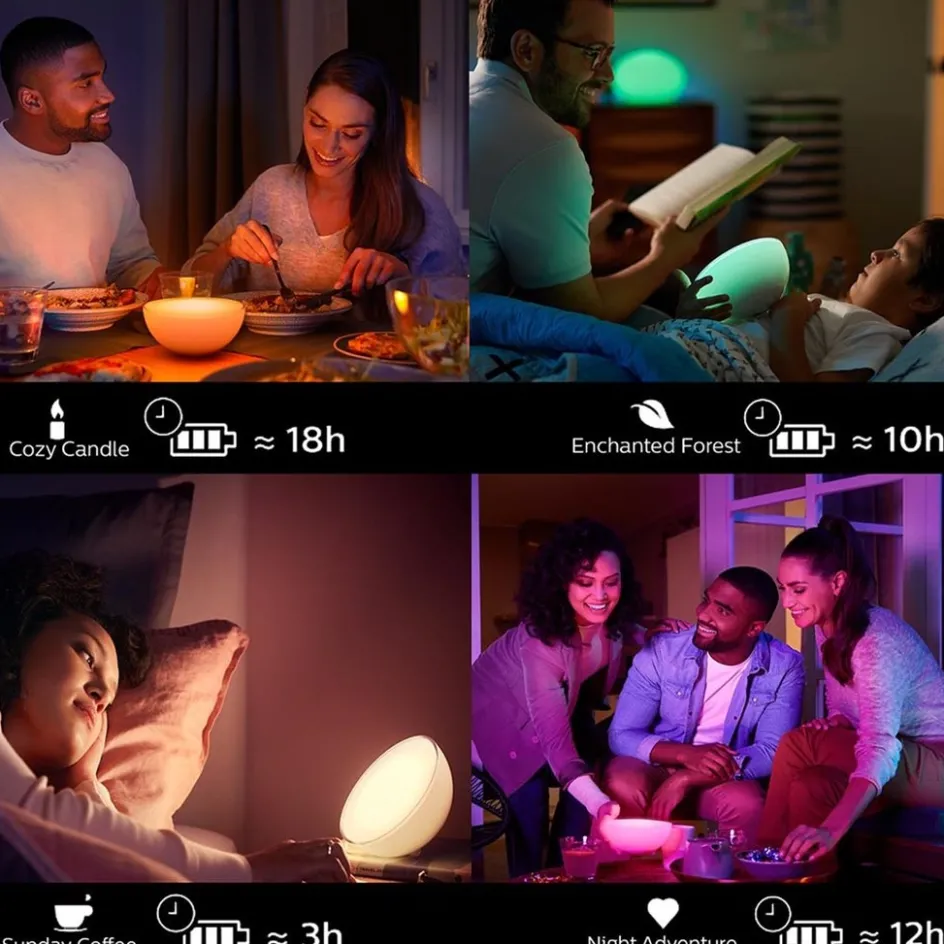 Philips Hue white and color ambiance go portable light met Bluetooth>Straluma