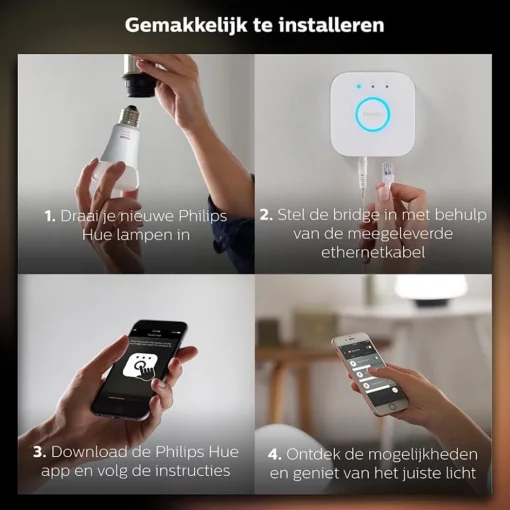 Philips Hue white starter kit E27 met Bluetooth>Straluma Outlet