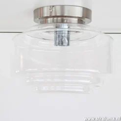 Plafondlamp Art Deco helder glas></noscript>Straluma Discount