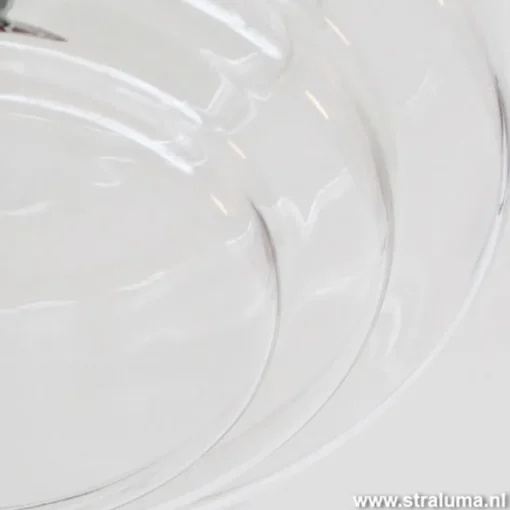 Plafondlamp Art Deco helder glas>Straluma Discount