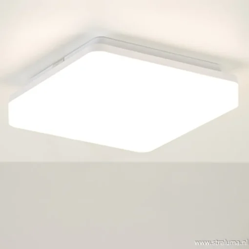 Plafondlamp Basic Square 26cm wit>Straluma Best