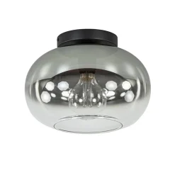 Plafondlamp Bellini zwart/smoke gradient glas>Straluma Online