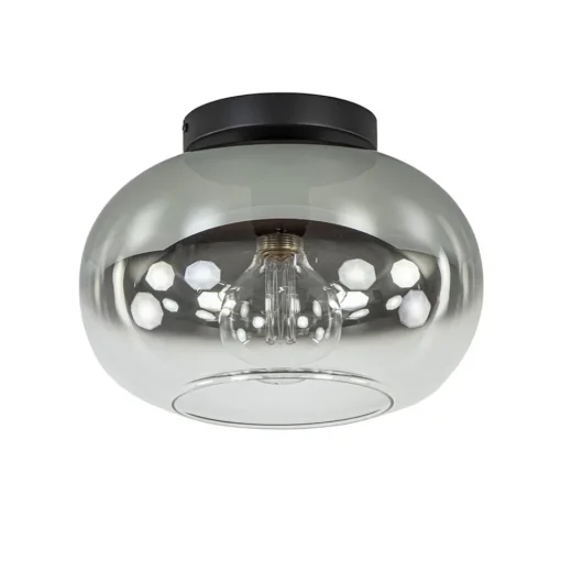 Plafondlamp Bellini zwart/smoke gradient glas>Straluma Online