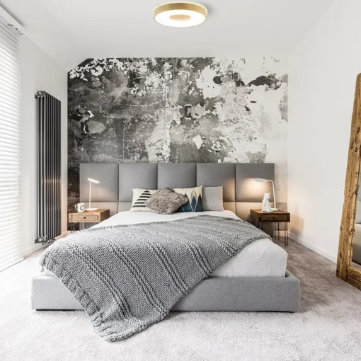 Plafondlamp Coin 50 hout + remote CCT>Straluma New