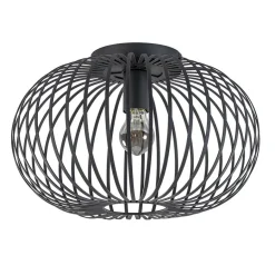 Plafondlamp donut draad zwart 40cm>Straluma Best