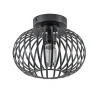 Plafondlamp donut klein draad zwart 25cm>Straluma