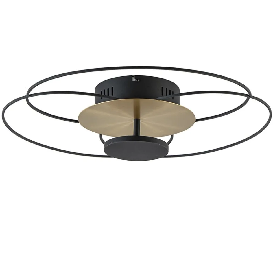 Plafondlamp Fiore zwart/goud 3-step dim>Straluma Sale
