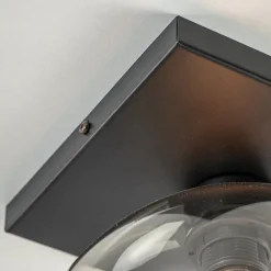 Plafondlamp Globe 25 vierkant zwart/smoke></noscript>Straluma Discount