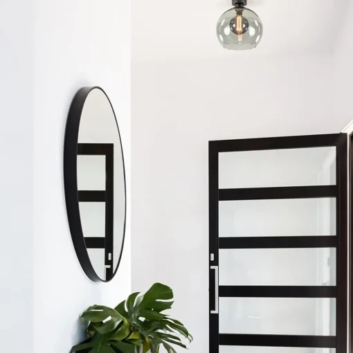 Plafondlamp globe smoke glas 30cm>Straluma Discount