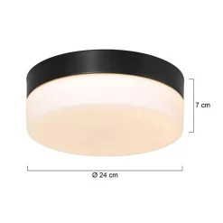 Plafondlamp Ikaro zwart 24cm 3-step dim></noscript>Straluma Clearance