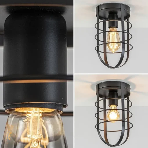 Plafondlamp kooi zwart>Straluma Sale