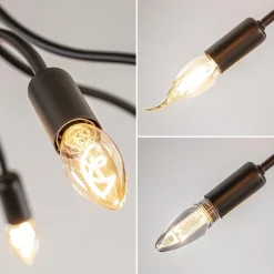 Plafondlamp Kraken klein 8-armen zwart></noscript>Straluma Outlet