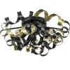 Plafondlamp Krul zwart/goud>Straluma