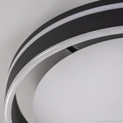 Plafondlamp Led Cirkel zwart/wit></noscript>Straluma