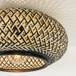 Plafondlamp Maze bamboe/zwart 40cm><noscript><img width=