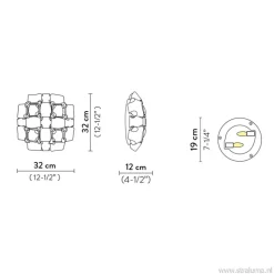Plafondlamp Mida multicolor 32cm></noscript>Straluma Online