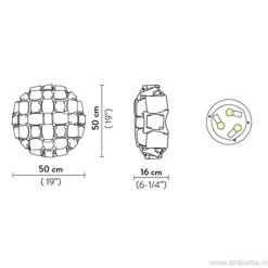 Plafondlamp Mida silver 50cm></noscript>Straluma Best