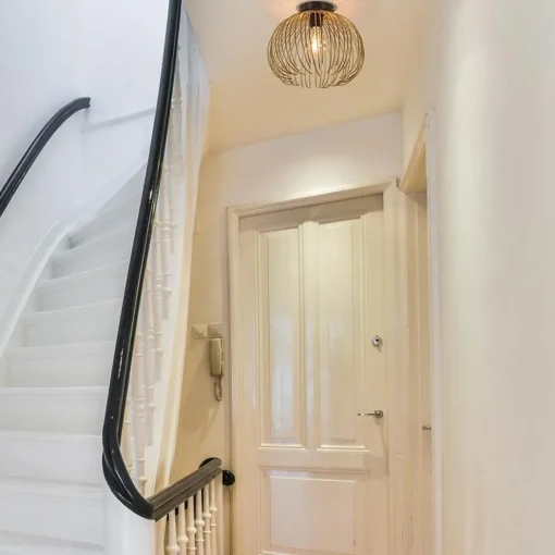 Plafondlamp Nest matgoud/zwart>Straluma Hot