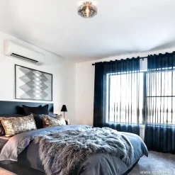 Plafondlamp nikkel + smoke glas><noscript><img width=